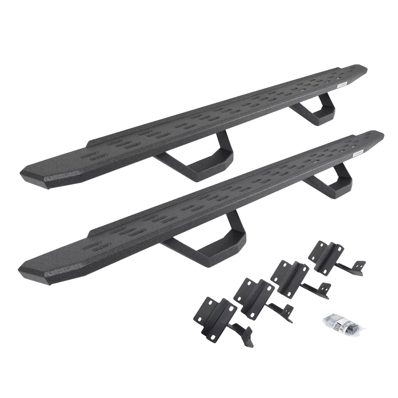 Go Rhino RB30 Slim Line Running Board Kit - Textured Black - CrewMax