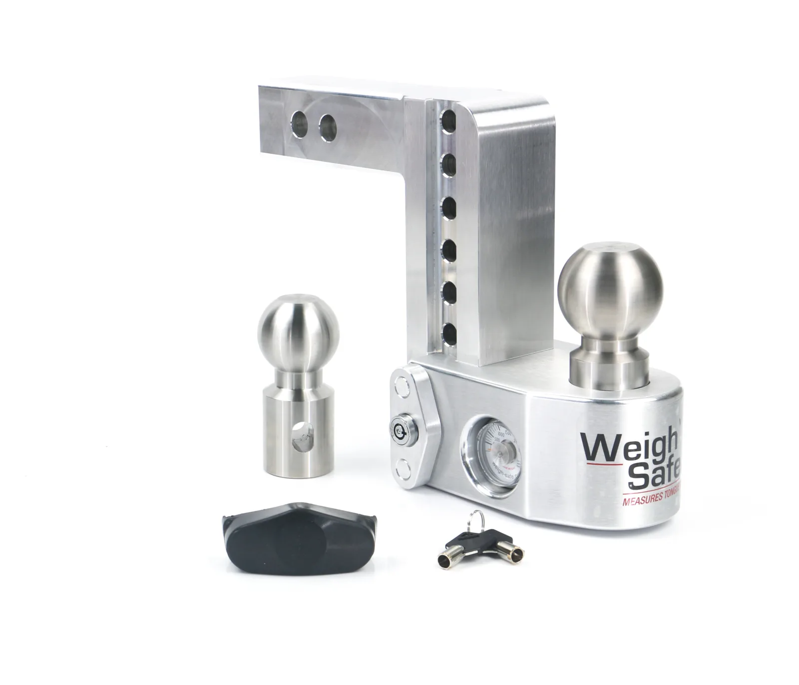Weigh Safe Adjustable Trailer Hitch - 6" Drop for 2" Receiver